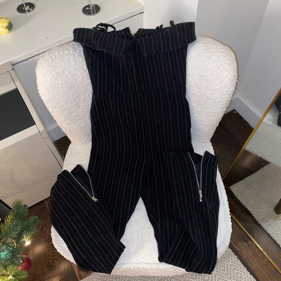 Pinstripe Jumpsuit from NBD - Picture 2 of 3